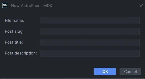 WebStorm Code Template