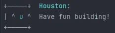 Houston's smiling face